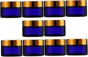 HONITANO 10pcs Cream Jars Portable Sub Bottles for Cosmetics Durable Empty Containers for Face Eye Creams for Travel and Toiletry Bags