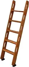 Bunk Bed Ladder Heavy Duty RV Loft Stairs Hanging Ladder with Angle Connectors, Hook Brackets and Non-Slip Feet, 330 Lbs Load Capacity