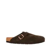 [BIRKENSTOCK] BIRKENSTOCK Suede leather 'Boston' sabot Woman 37 37 Brown