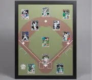 Baseball Display Board: Trading Card Sports Field Frame 22x28