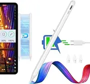 ESR Stylus Pen for iPad, Magnetic Wireless Charging iPad Pencil (2nd Generation), Digital Pencil Pro with Tilt Sensitivity and Palm Rejection for iPad Pro 12.9/11, iPad Air 5/4, and iPad Mini 6, White