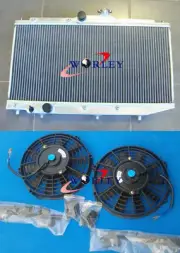 Radiator +FANS for Toyota Corolla AE90 AE92 AE94 Sedan/Seca 1989-1994 AT/MT