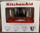 KITCHENAID 5 QUART TILT HEAD STAND MIXER GLASS BOWL WITH LID KSM5GB
