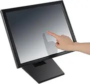 17in LCD Touch Screen Monitor, Portable Screen Display Monitor with Adjustable Metal Stand, USB C and HDMI Port for Retail Restaurant Bar Desktop Mount