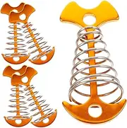 Abaodam 5pcs Spring Tent Buckles Durable Outdoor Tensioners for Hiking Camping Canopy Cord Connectors for Strong Wind Protection for Beach Use