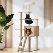 Alopet Cat Tree Tower Scratching Post Wood Scratcher Condo Detachable House