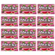 12x Mike and Ike Watermelon Candy 4.25 oz Theater Box Pack of 12 - NEW