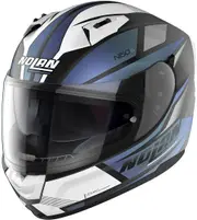 Nolan N60-6 Downshift Helmet, black-blue, Size XL for Men Black Blue