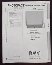 Sams Photofact 4546 Service Manual for RCA F32668YX3/X7 (Chassis CTC203CA2)