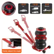 Heavy Duty 3 T Triple Bag Pneumatic Air Jack 6600lbs Quick Jacking Lift Rubber