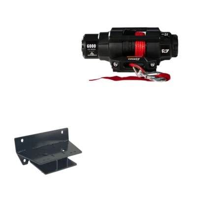 Viper 6000lbs V3 Winch Red Rope With Mount For John Deer Gator XUV 550 2012-2021