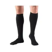 Truform Compression 8-15 mmHg, Men's Dress Socks, Knee High, Black