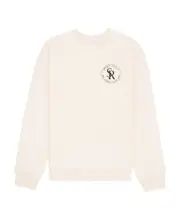 Long-sleeved pullover hoodie White