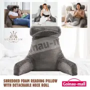 Memory Foam Back Neck Rest Pillow Backrest Reading Lumbar Relax Support Cushion