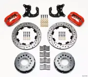 Wilwood Forged Dynalite P/S Rear Kit Drilled Red Fits New Big Ford 2.50in Offset