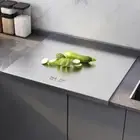 Stainless Steel Chopping Board Non Slip Countertop Protector Home