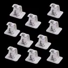 10pcs Self Adhesive Hooks Curtain Rod Bracket Pole Drapery Hook Holders py