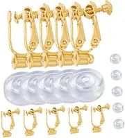 OHPHCALL DIY Materials for Ear Ornaments Earring Converter Set Clip-on Earring Backs Screw