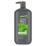 DOVE MEN+CARE EXTRA FRESH REFRESHING BODY AND FACE WASH 32 FL OZ