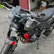 for Trident 660 Front Windshield WindScreen fit for Triu-mph Trident660 2021 2022 2023 Motorcycle Wind Screen Shield Deflector with Bracket (Light Smoke)