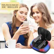 Language Translator Earbuds 144 Language Voice Translator Wireless Device black