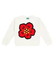 [Kenzo Kids] Kenzo Kids Printed cotton jersey sweatshirt Y 8 white