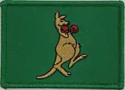 Aussie Boxing Kangaroo Flag Patch, Olympic Games Paris Go Australia !