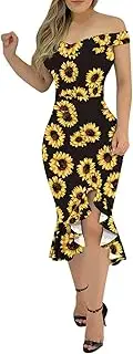 [Generic] Cyber Monday,Dresses for Women 2024,White Beach Dress for Women Aline Dress for Women Womens Fall Dresses for Wedding Guest Pleated Dresses for(01-Black,XXL)