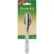 (3)-Coghlans 3-Piece Stainless Steel Knife, Fork, & Spoon Chow Kit Model: 721BP
