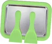 Leefasy Ice Cream Maker Instant Gelato Pan Creative Easy to Use Freezing Yogurt Maker for Soft Serve Parent Child Interactive, Green