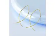 Fish Curved Threader Earrings