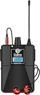 D Debra Audio PRO ER-202 UHF Dual Channel Wireless In Ear Monitor System With Transmitter and Receiver for Stage, Recording Studio, Musicians, Monitoring (Only 1 Bodypack)