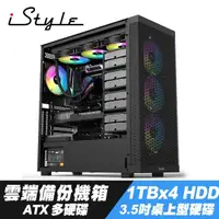 在飛比找momo購物網優惠-【iStyle】雲端備份 ATX 電腦機殼+1TBx4 HD