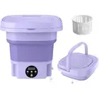 8L Mini Portable Bucket Washer Foldable Washing Machine & Drainage Pipe RV Camp