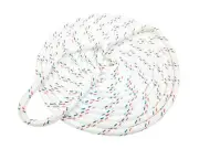 Samson Rope 604024002061 Harbormaster White 3/8" X 20’ Double Braid Dock Line