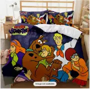 Panic Scooby Doo & Friends What's New Scooby Doo Horror 3D Quilt Bedding Set