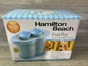 Hamilton Beach Fast Pop Gourmet Popsicle Maker 68772 Blue NIB NOS