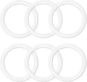 6 Pcs Gasket Seal Rings for Bialetti Moka Express Dama 3/4 Cups - Spare Food Grade Silicone Sealing Rings for Aluminium Stovetop Coffee Maker Pots
