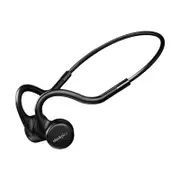 X5 Bone conduction Headphone Sport Running IPX8 Waterproof Bluetooth Headset Wireless Earphone 8GB Storage With Mic - Black