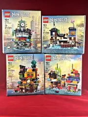 Complete Set of 4 Lego Ninjago Micro Sets- Exclusives 40703, 40704, 40705, 40706