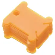 150 Pcs Plastic Floss Bobbins Thread Cards Cross DIY Sewing Storage Orange