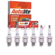 6 pc Autolite Copper Core Spark Plugs for 1948-1952 Ford F1 3.5L 3.7L L6 mj