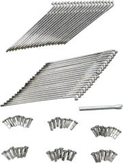 DRAG SPECIALTIES Spoke Set - Front - Chrome - 8-1/4" 16-0515-BC629 DS-380139
