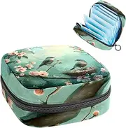 Period Bag,Sanitary Napkin Storage Bag,Easter Blue Bird Egg,Tampon Bag for Purse