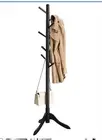 NEW Wooden COAT RACK Stand Entryway Tree Adjustable Height w/8 Hooks~Light Brown