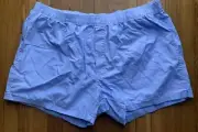 Lands’ End Mens Boxer Shorts Underwear 2 Pairs XXL Light Blue Poplin Cotton New