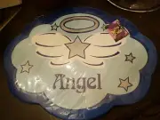 Angel Bulletin Board with Wall Mounting 14" x 18" With Navy Pushpins.. NEW