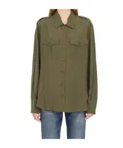 CAMICIA CON TASCHE FRONTALI 40,42 Green