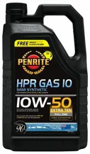 Penrite Gas 10 10W-50 semi synthetic full zinc extra ten Engine Oil 5L HPRG10005