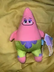 Bark Box Spongebob Sx L Patrick's Squeakret Talent Plush Dog Toy Rip & Mayo